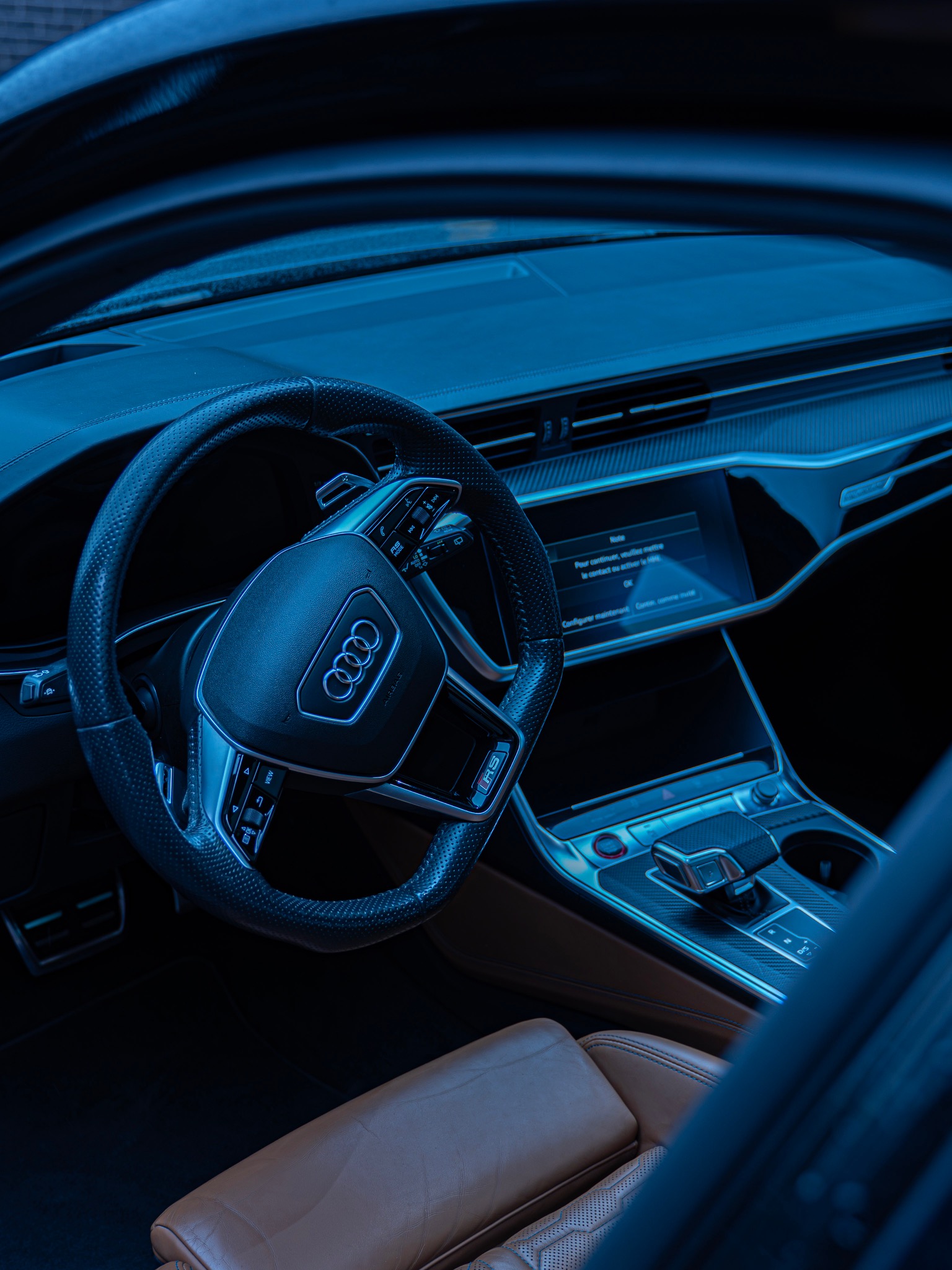 Detailed vehicle interior