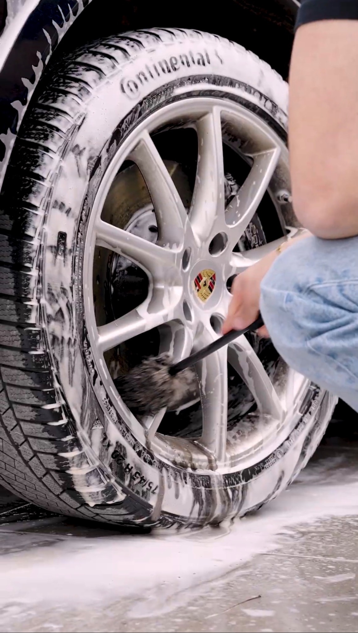 Wheel cleaning process